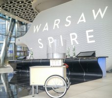 Stoisko z naszą watą cukrową w Warsaw Spire
