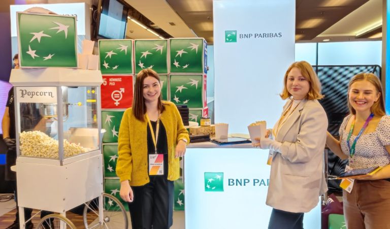 BNP Paribas popcorn na ATD 2022  w Warszawie